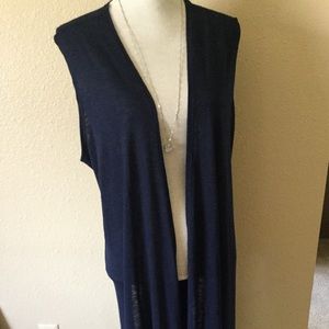 NWT Lularoe navy joy XL duster vest & light weight